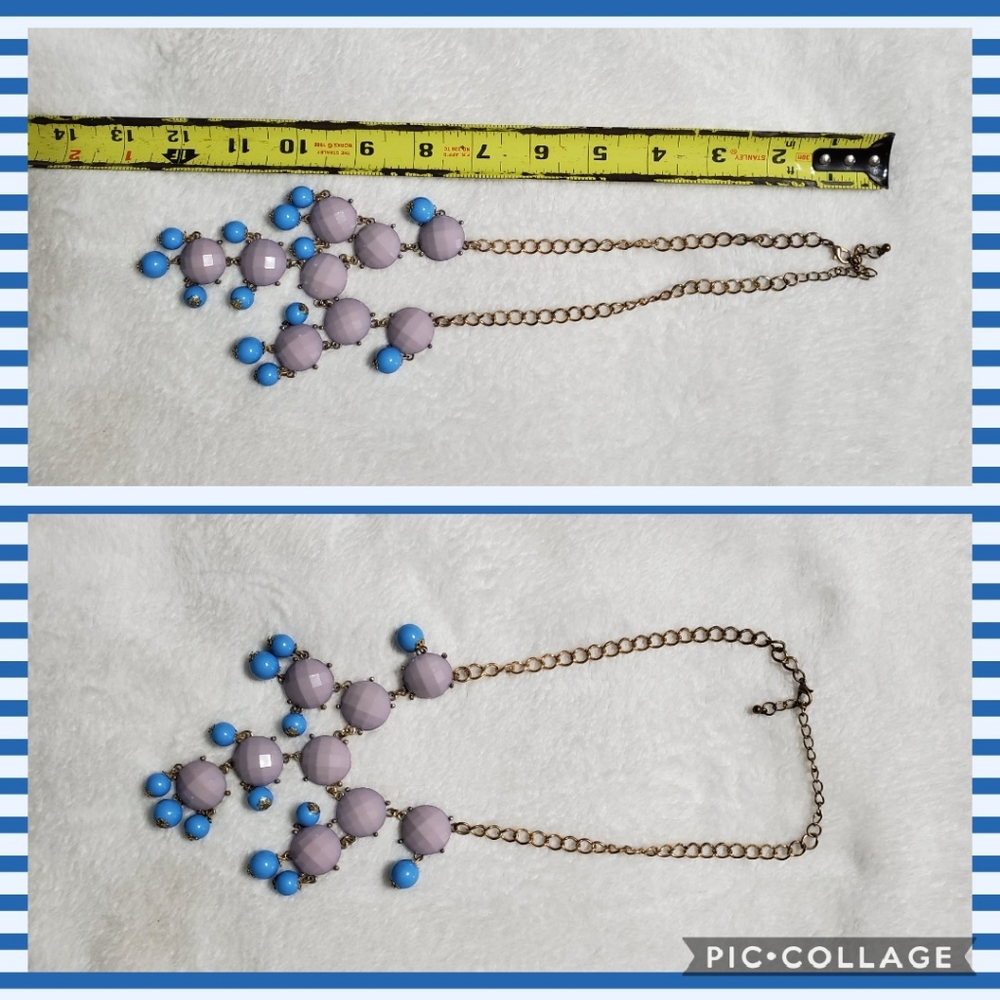Lavendar and Blue Necklace